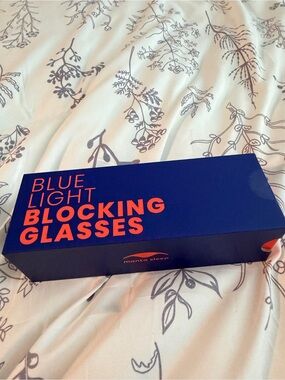 Manta Sleep Blue Light Blocking Glasses - Navy/Orange Packaging